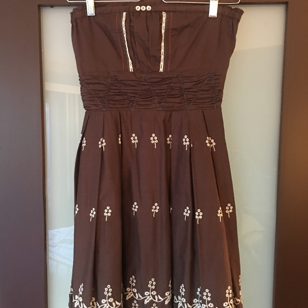Strapless Anthropologie Sundress